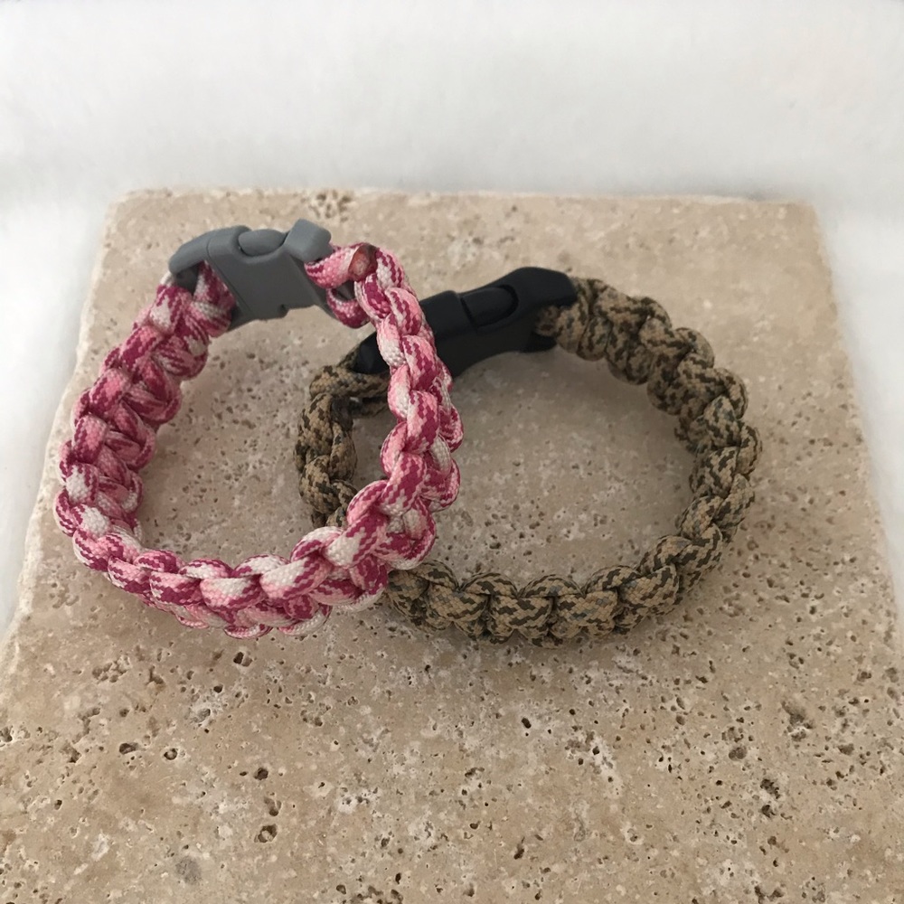 His & Her Survival Strap Bracelets